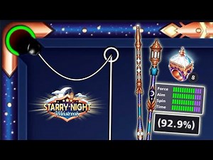 8 ball pool - Win Rate 92.9% 👉 Starry Night Cue Level Max 8 Ring - New Box
