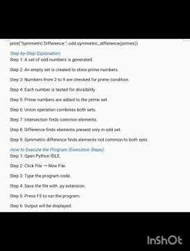 12th Computer Science | Python Practical 4Prime Numbers & Set Operations – Step by Step