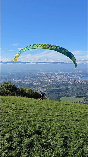 Décollage extrême en parapente 🪂 | Vue incroyable sur Genève & Jet d’Eau