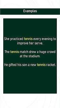 tennis # Expand Your English Vocabulary