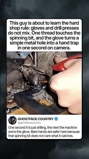 THE DRILL PRESS GLOVE TRAP