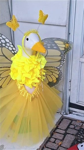 Butterfly Porch Goose Makeover! 5‑Piece Fairy Outfit