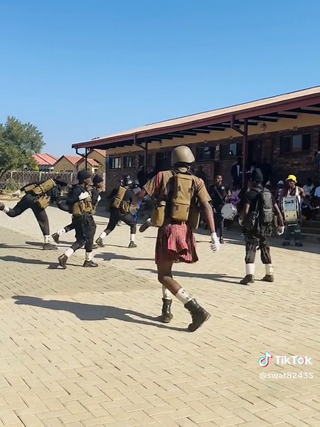 Synchronized Dance Routine by Military-Inspired Group