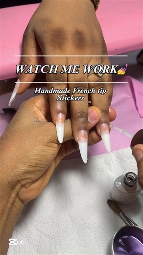 Creative Handmade French Tip Stickers for Nail Art
