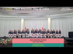 INDIA NATIONAL ANTHEM 「Jana Gana Mana || by Brillante Children’s Choir | Korean Kids in Seoul |