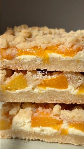Peach Cheesecake Bars!