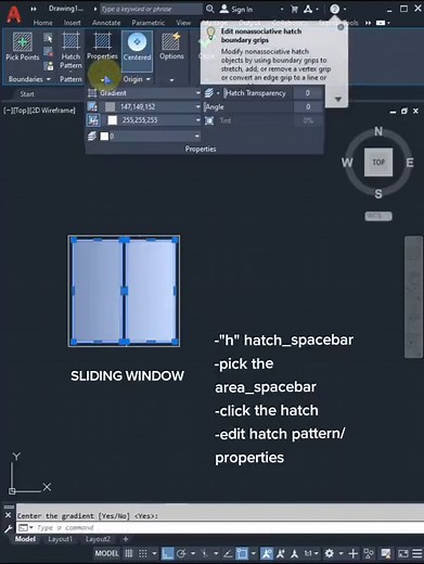 Autocad HATCH Tutorial for Beginners