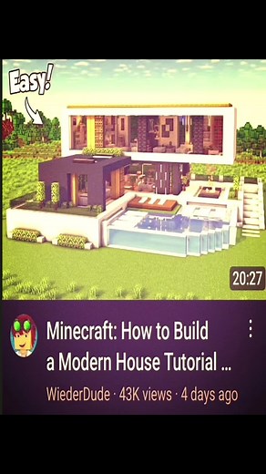How to Build a Modern House in Minecraft