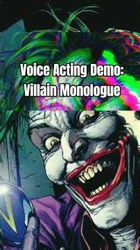 Phil1Up Collects: Voice Acting Demo Villain Monologue