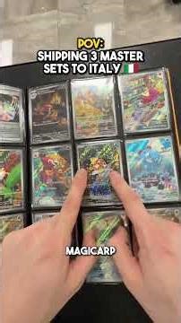 Shipping out 3 cool Pokemon Master sets to Italy 🇮🇹 #fyp #pokemon #pokemoncards #shipping #fypシ