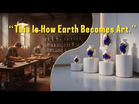 From Clay to Ceramic Art | Full Production Process (Vases & Plates)