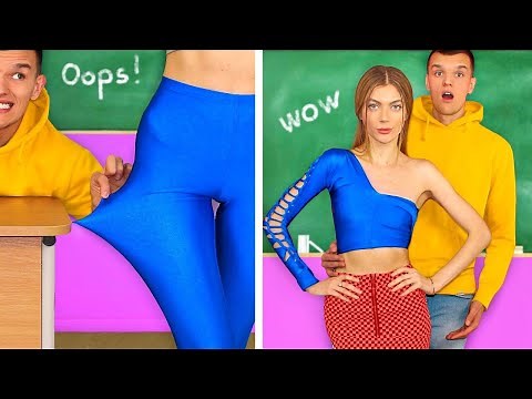 EASY CLOTHES HACKS FOR GIRLS! School Supplies Ideas & DIY Outfit by Mariana ZD