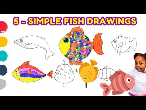 How to draw fish | 20-Minute Fish Drawing Lesson | Learn to Draw Fish Step by Step