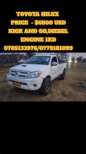 TOYOTA HILUX, KICK AND GO,DIESEL ENGINE 1KD,YAKABLOKWA TURBO,CASH OR SWAP DEAL #ororomotors #fypシ゚viralシfypシ゚ #followersreelsfypシ゚viralシfypシ゚viralシalシ #Zimbabwe #fypシ゚viralシfypシ゚viralシalシ | Ororo Motors