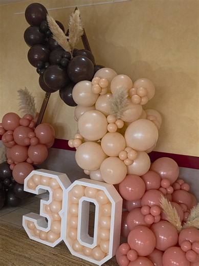 Une arche de ballon dans les tons naturels terracotta marron et beige 🥳🥳🥰 #tiktokfrance #pourtoii #foryoupage #viral #archedeballon