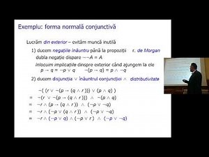 Logica propozitiilor - Forma Normala Conjuctiva (CNF) a unei formule