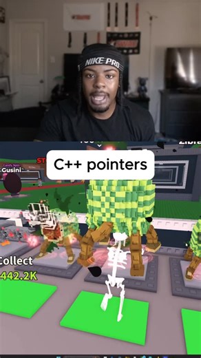 Arrion Knight | Computer Science on Instagram: "C++ pointers explained using steal a brainrot #programing #meme #coding #hoodcoding"