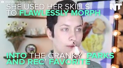 1.2M views · 9K reactions | This Ron Swanson inspired makeup transformation is on point | NowThis Entertainment | Facebook