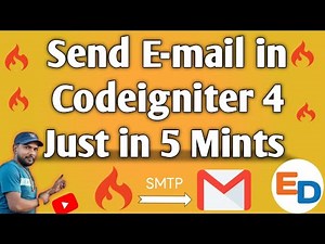 Sending email in Codeigniter in Hindi | Simple Example | codeigniter email config file