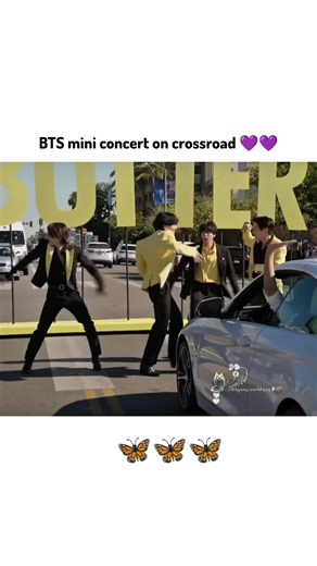 BTS dancing on crosswalk ❤️‍🔥💜#bts#ot7#trending‪@Taehyungworld1995‬