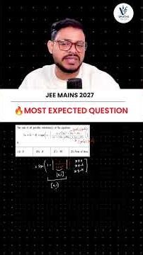 🎯 JEE Main 2027 Most Expected Functions Question | JEE Maths | Modulus & Signum Function