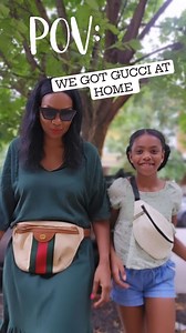 Nikki Brooks on Instagram: "When you're 9 and don't have Gucci money. This is as good as it gets! Made a quick and easy 4 piece sewing pattern, and repurposed a tote and box ribbon that was thrown in with a pair of shoes. She loves it! Already have the perfect back to school fabric waiting to be made. Dyed the fabric using craft smart acrylic paint in olive from @michaelscraftstore Zipper used was a 15" plastic wide tooth from @scrap_bmore Strap buckle from @sailrite The pattern is available on 