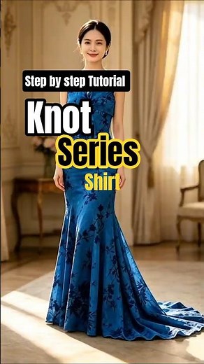Knot Series Shirt Tutorial 👕 | Easy Shirt Knot Sewing Trick for Beginners #Shorts