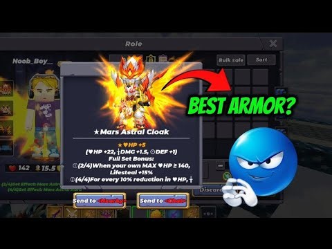 Is This Best Armor "Mars Astral Set " in Skyblock| blockman go 🤑