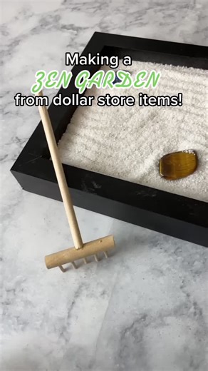 Make your own zen garden! Here’s how I made mine ✨ #zengarden #diyzengarden #diy #peaceful #fyp