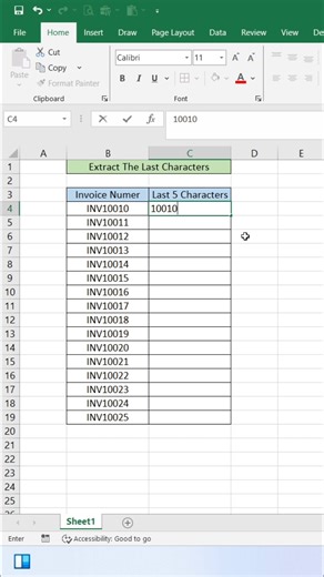 Right Function in Excel 👍 #exceltips #exceltricks #exceltutorial #Excel | computernotion