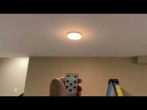 Rechargeable Motion Sensor Ceiling Light with Remote Review