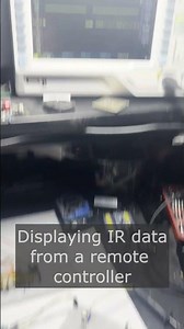 Displaying data from a remote controller #project #electronics #breadboard #hardware #learning