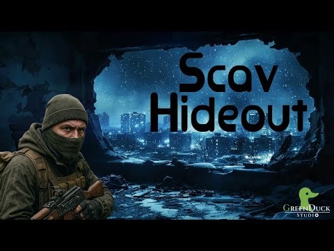 Scav Hideout Ambience | 6 Hours of Snowfall & Distant Gunfire in a Post-Apocalyptic City