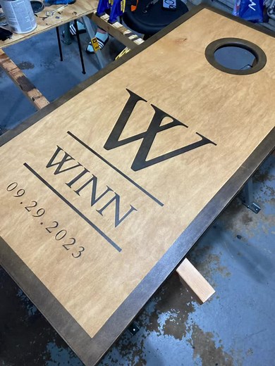 DIY cornhole boards my fiance and I made as our wedding guestbook! Sowmthing well actually use ans cherish every time we play with family! @Andy W #cricutprojectideas #diyproject #wedding #weddingtiktok #2023bride #weddingdecor #cricutweddingdiy #diybride #cricutwedding #diycornholeboards #cornhole #cornholeboards #weddingguestbook #guestbook #uniqueweddingideas