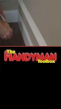 Caulk Baseboards Like A Pro With This Trick #homeimprovement #shorts