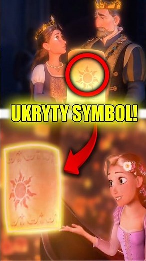 Ten SYMBOL zdradza CAŁY sekret Zaplątanych! ☀️#disney #shortsvideo #zaplątani #tangled