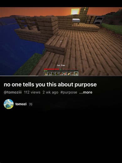 #foryou #minecraft #purpose #advice #lifetalk | minecraft