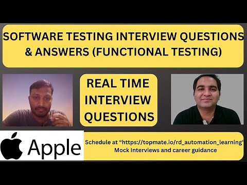 Software Testing Interview Questions and Answers | RD Automation Learning