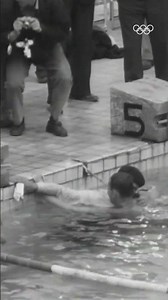 Celebrate Olympic gold with your son? Right there in the pool? #MoreThanSport #Helsinki1952