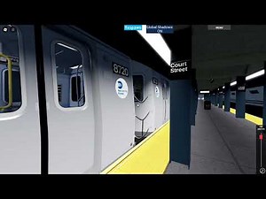 Kawasaki R160B-2 Alstom (W) Train Departing Court Street (MTAoR)