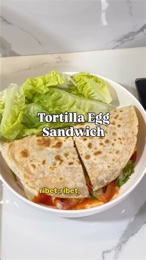 Tortilla egg sandwich | takes less than 5 minutes to make