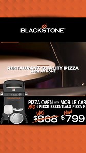 🔥 Make Pizza Night Yours! The Blackstone Pizza Oven, Pizza Cart, and Pizza Basics Kit bring everything you need—rotating stone, blazing 900 °F heat, quick bakes, and all the tools for perfect prep and slicing. | Blackstone Products