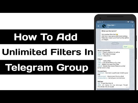 How To Add Unlimited Filters In A Telegram Group | Better Filter bot