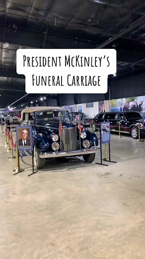 President William McKinley’s funeral carriage, the transport of his body in 1901 in the funeral procession. #president #history #funeral #fyp