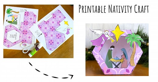 Free Printable Nativity Craft (for Preschool & up)