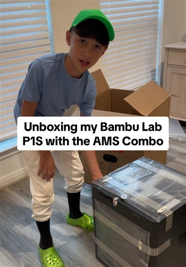 Unboxing my Bambu Lab P1S with the AMS Combo #3dprinting #bambulab_official #3d
