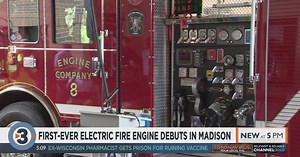 Madison Fire Department unveils first-of-its-kind electric fire engine