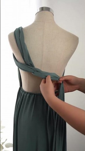 How To Tie Infinity Dress - One Shoulder 💕