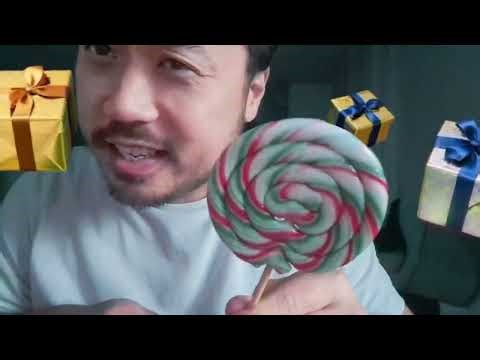 ASMR EATING SOUNDS - HUGE LOLLIPOP