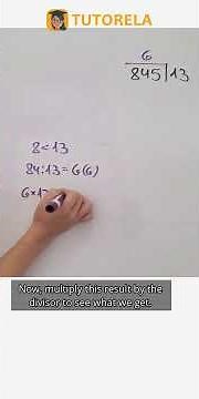 Solve 845 ÷ 13: Using the Standard Algorithm #Math #ArithmeticOperations #LongDivision